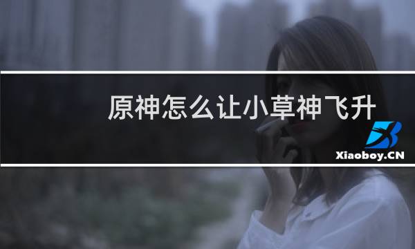 原神怎么让小草神飞升