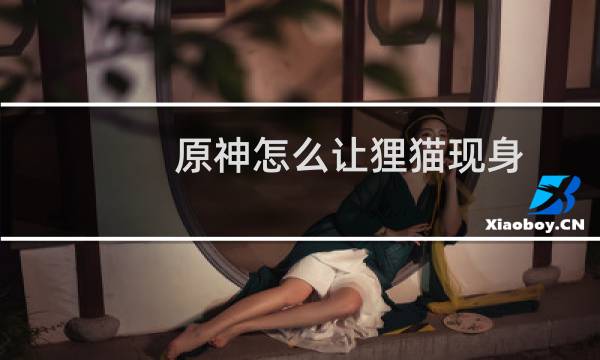 原神怎么让狸猫现身