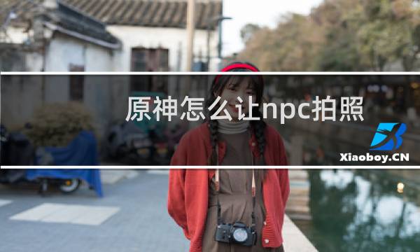 原神怎么让npc拍照