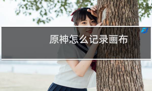 原神怎么记录画布