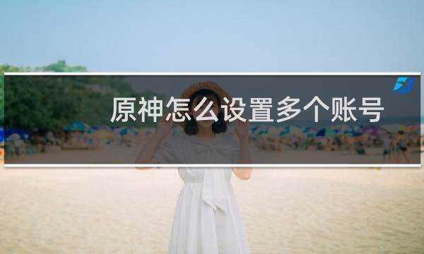 原神怎么设置多个账号