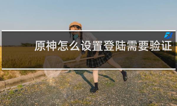 原神怎么设置登陆需要验证