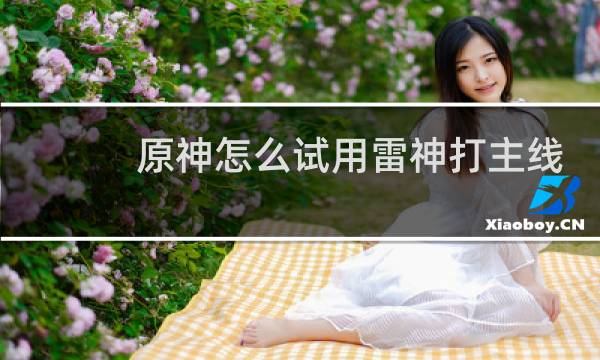 原神怎么试用雷神打主线