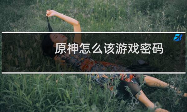 原神怎么该游戏密码