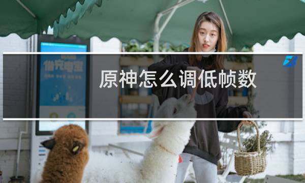 原神怎么调低帧数