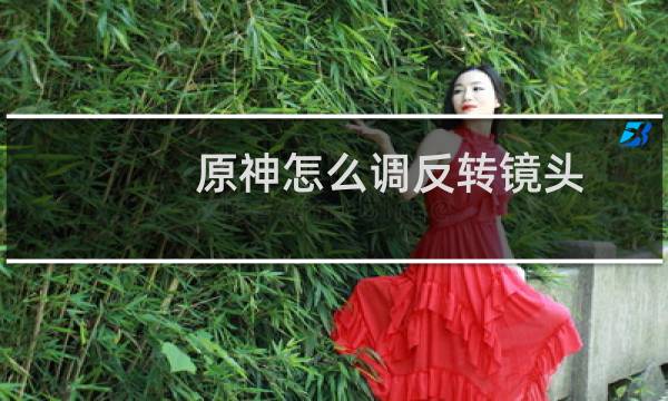 原神怎么调反转镜头