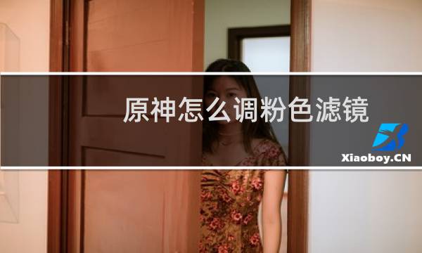 原神怎么调粉色滤镜