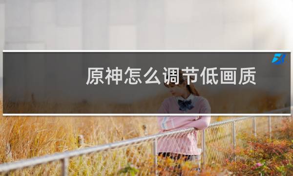 原神怎么调节低画质