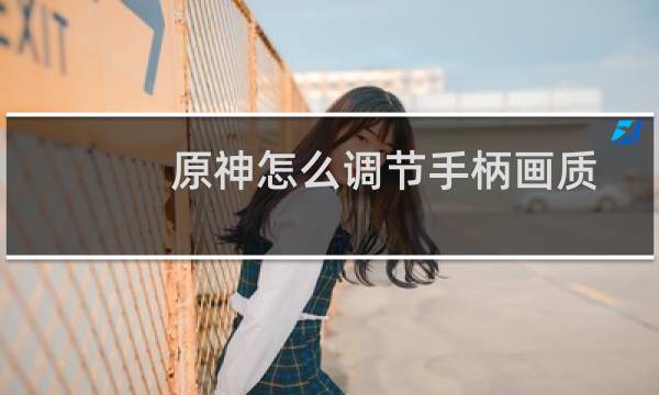 原神怎么调节手柄画质