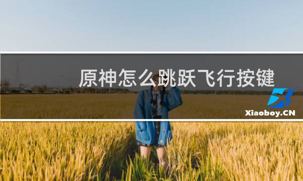 原神怎么跳跃飞行按键