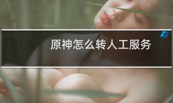 原神怎么转人工服务