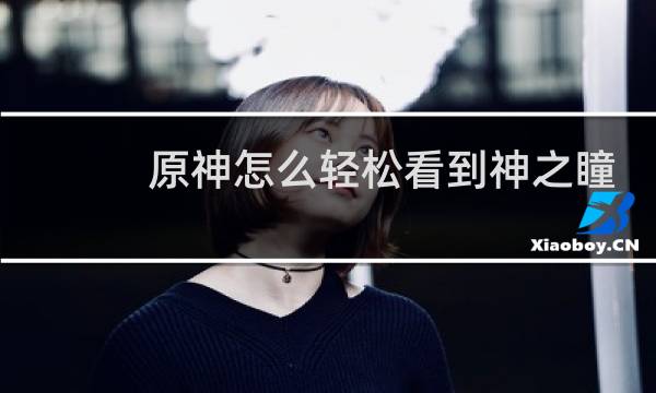 原神怎么轻松看到神之瞳