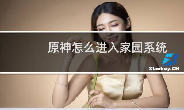 原神怎么进入家园系统