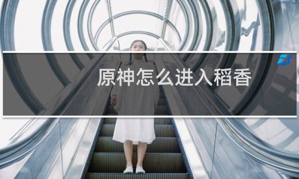 原神怎么进入稻香