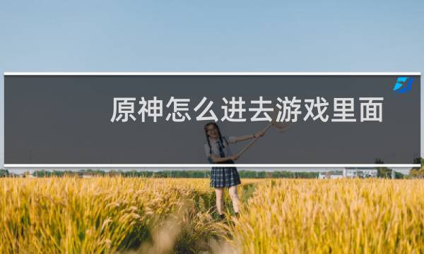 原神怎么进去游戏里面