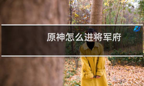 原神怎么进将军府