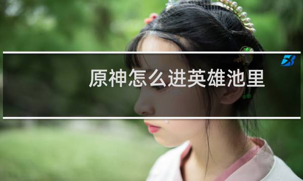 原神怎么进英雄池里