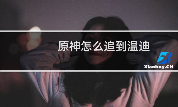 原神怎么追到温迪