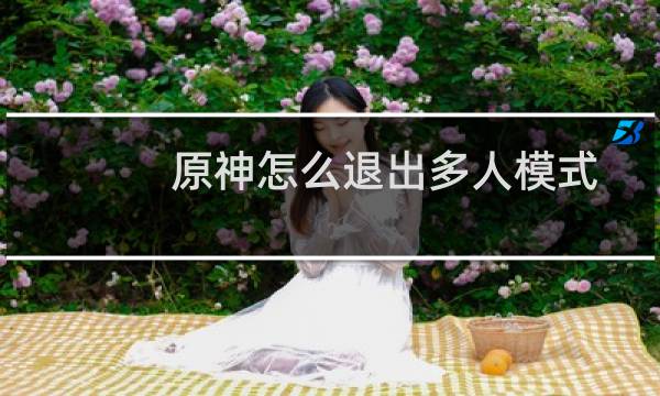 原神怎么退出多人模式