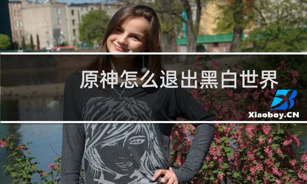 原神怎么退出黑白世界