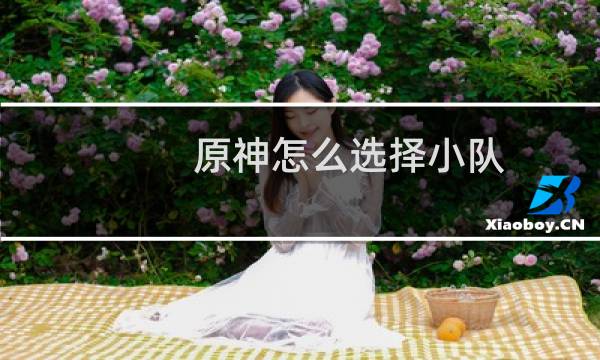 原神怎么选择小队