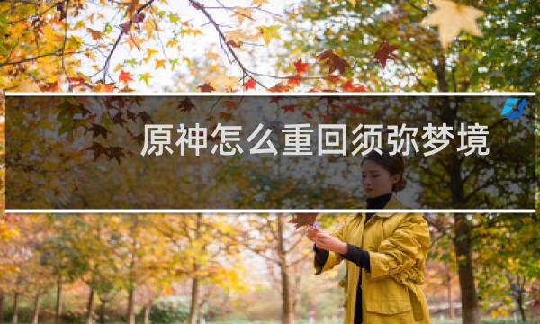 原神怎么重回须弥梦境
