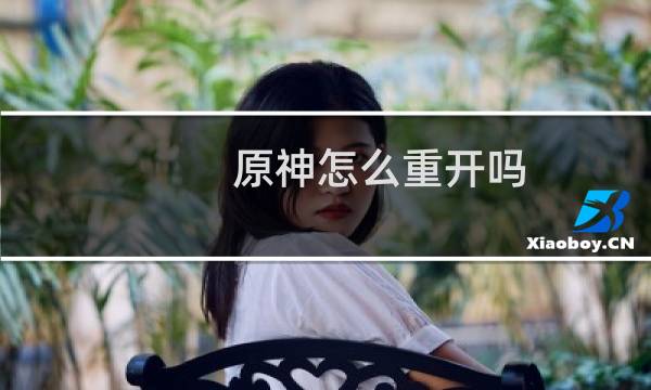 原神怎么重开吗