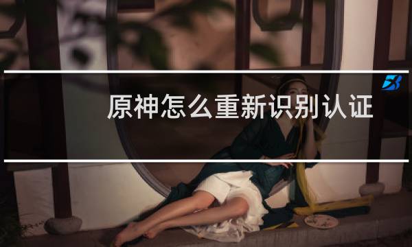 原神怎么重新识别认证