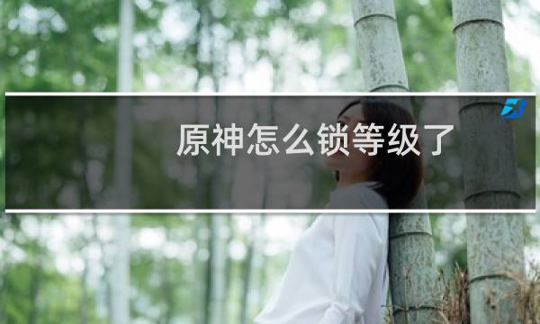 原神怎么锁等级了