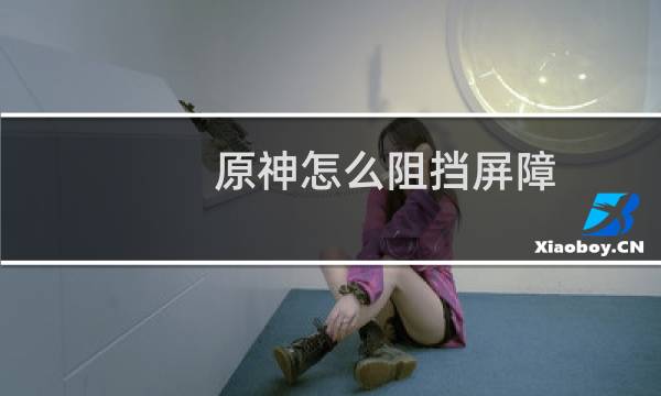 原神怎么阻挡屏障