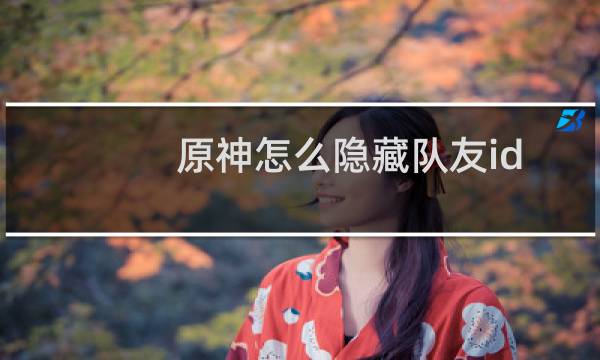 原神怎么隐藏队友id