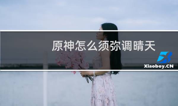 原神怎么须弥调晴天