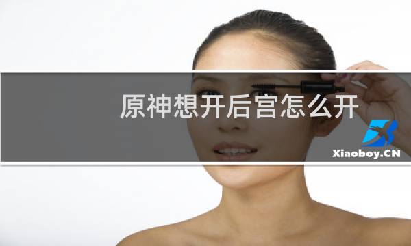 原神想开后宫怎么开