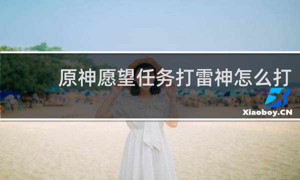 原神愿望任务打雷神怎么打