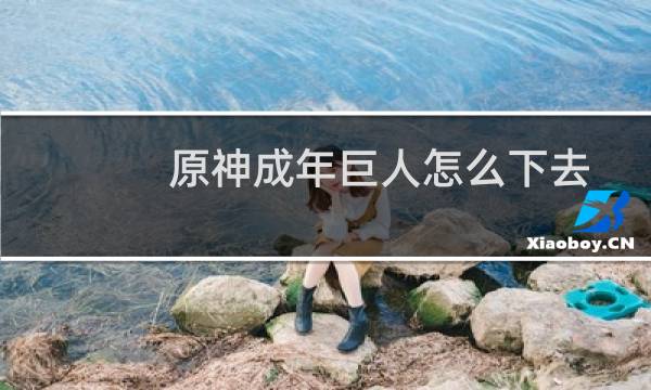 原神成年巨人怎么下去
