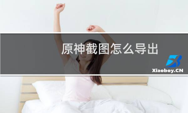 原神截图怎么导出