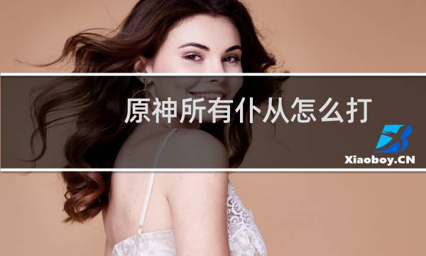 原神所有仆从怎么打