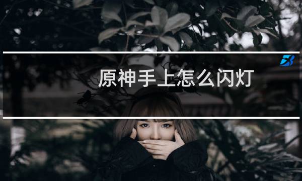 原神手上怎么闪灯