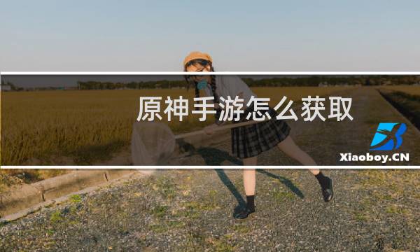 原神手游怎么获取