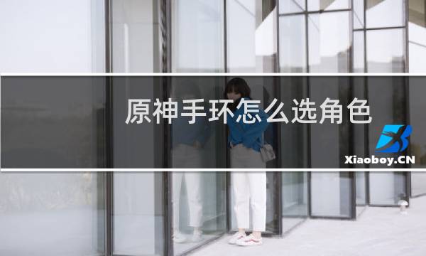 原神手环怎么选角色