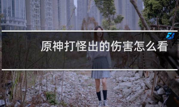 原神打怪出的伤害怎么看