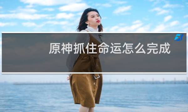 原神抓住命运怎么完成