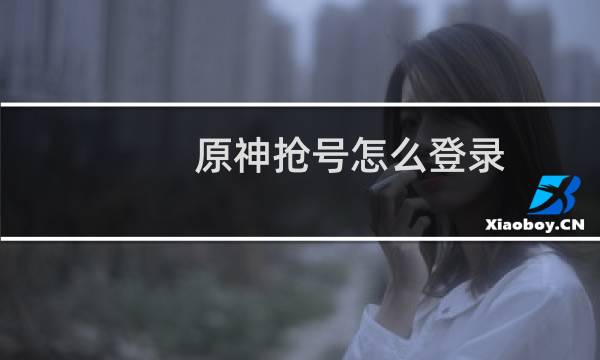 原神抢号怎么登录