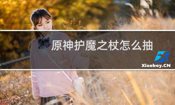 原神护魔之杖怎么抽
