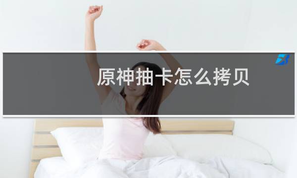 原神抽卡怎么拷贝