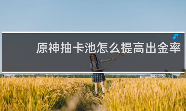原神抽卡池怎么提高出金率