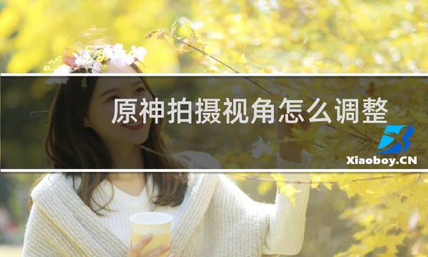原神拍摄视角怎么调整