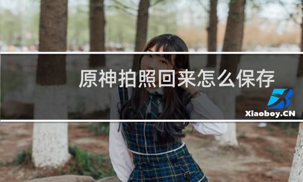 原神拍照回来怎么保存