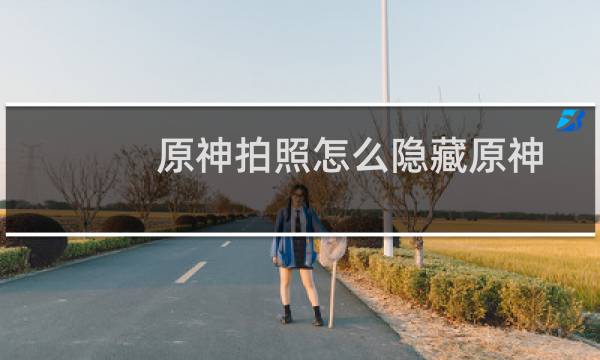 原神拍照怎么隐藏原神