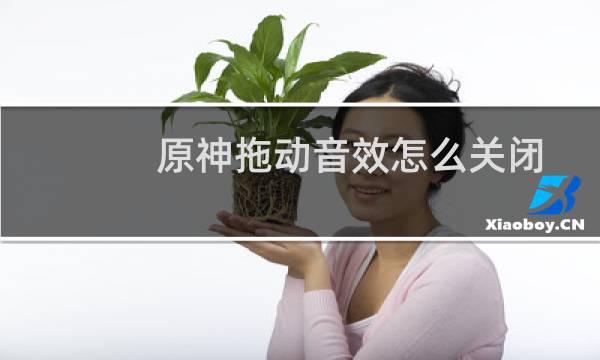 原神拖动音效怎么关闭